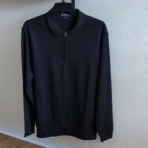 Daniel Cremieux Black Zip-Up Sweater